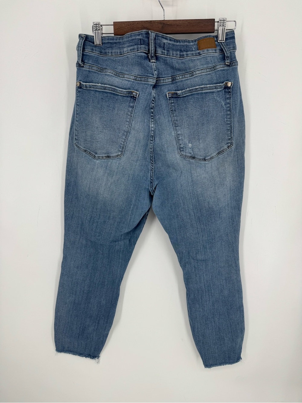 Judy Blue Distressed Skinny Jeans Raw Hem Stretch Denim Relaxed Women’s 16W Plus - Picture 2 of 6